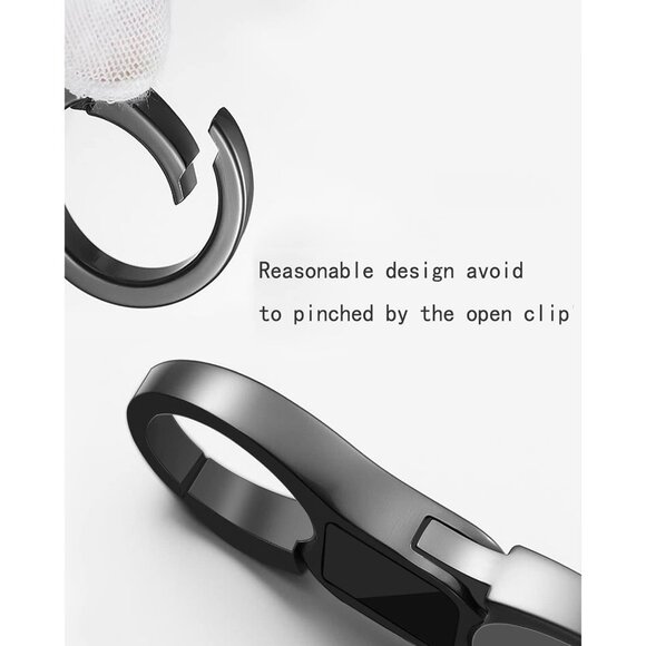 Key Chain Quick Release Spring with 4 Key Ring Heavy Duty Car Keychain Organizer - Picture 4 of 6